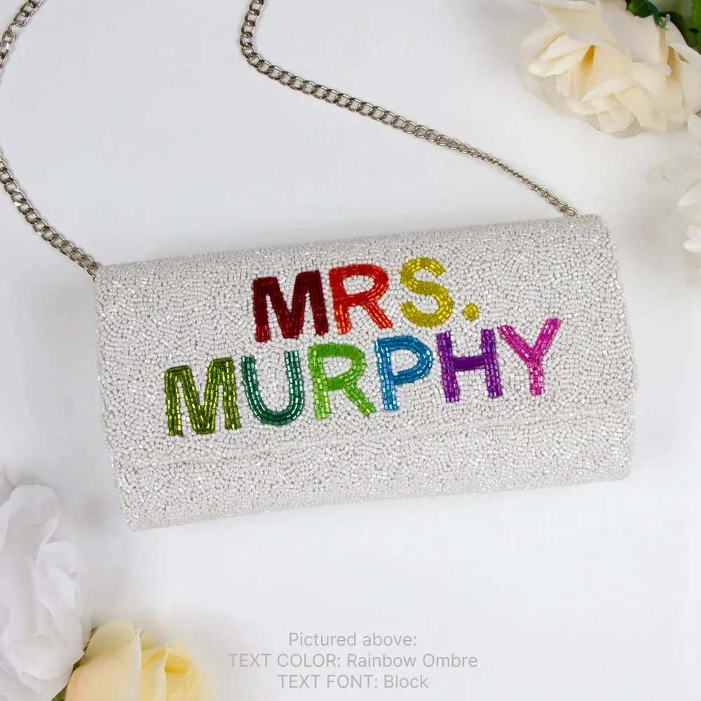 Customized Clutch Purse for Weddings (FOG)