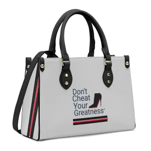 DCYG Black Red Bottoms & Grey Luxury Women PU Tote Bag - Black