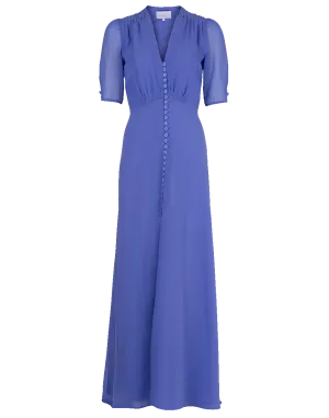 Double Lined Slit Maxi Dress
