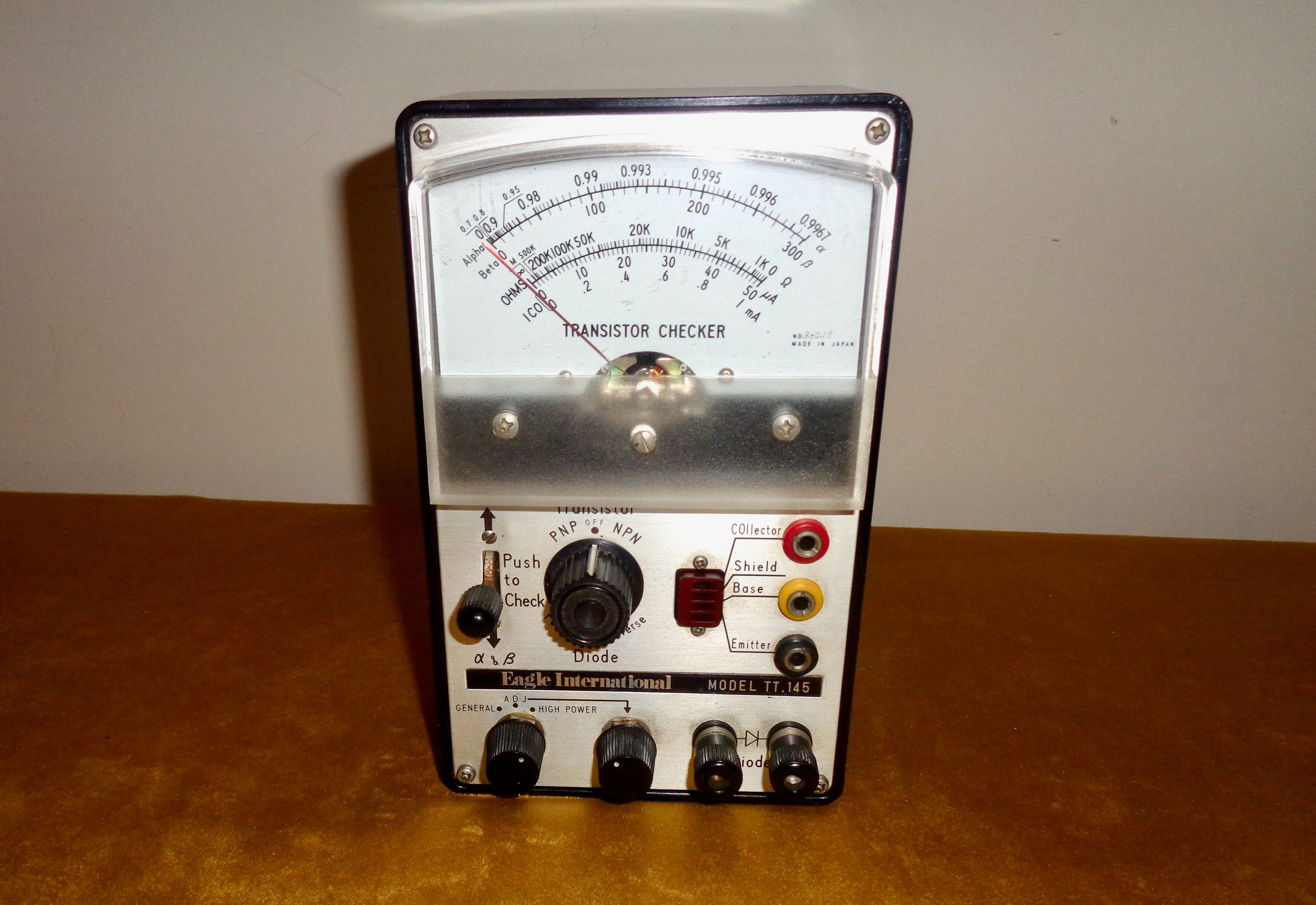 Eagle International Transistor / Diode Checker / Tester Model TT145