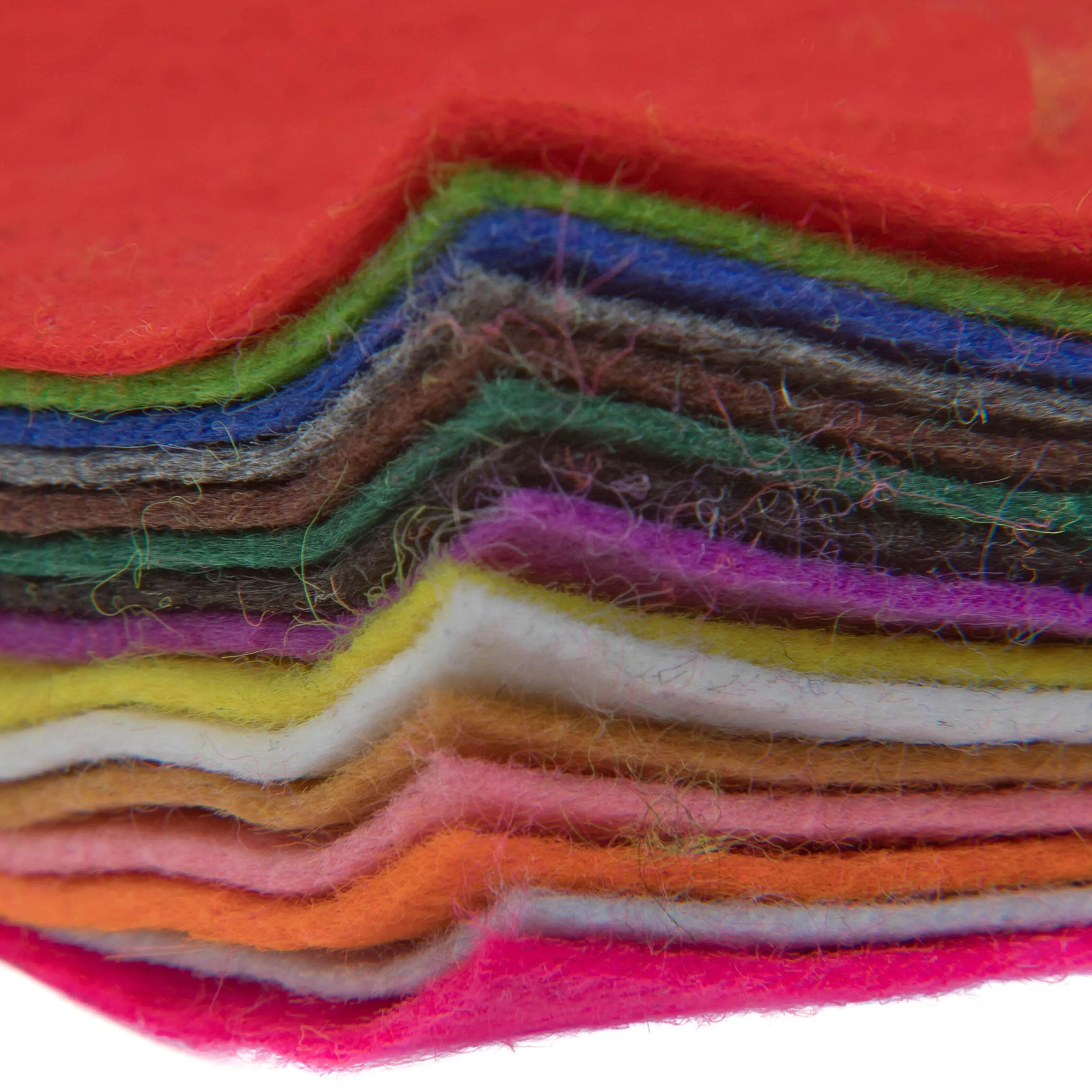 Edukit Acrylic Felt Pack of 15 A4 sheets - 15 assorted colours