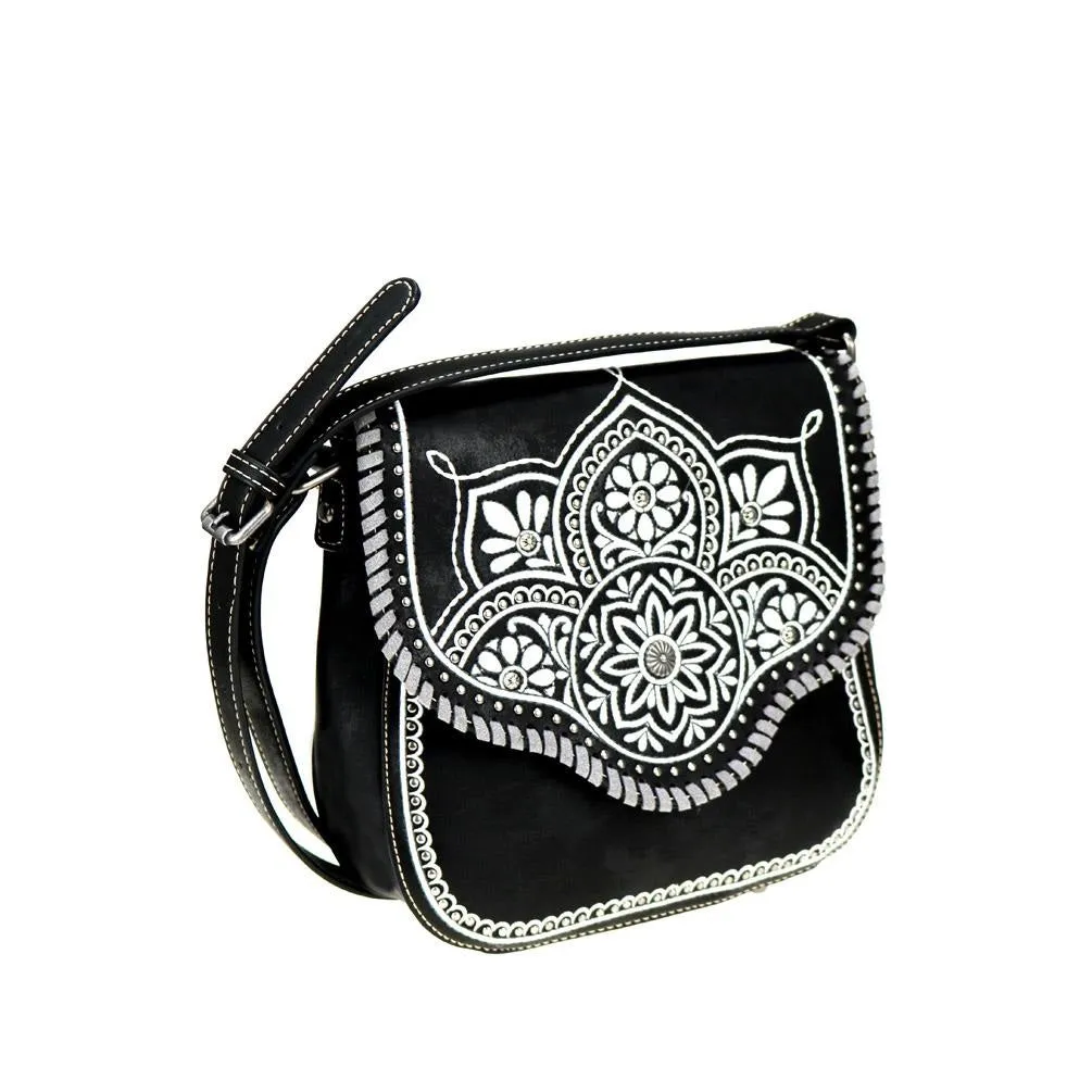 Embroidered Tribal Floral Aztec Crossbody