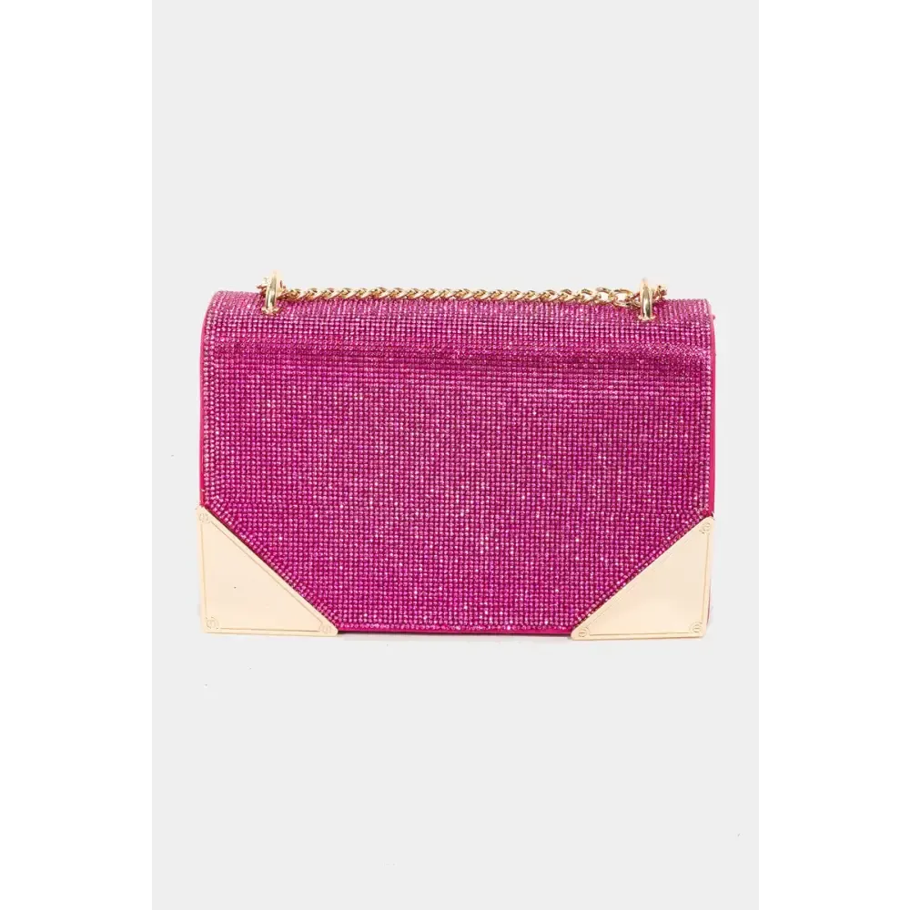 Fame Rhinestone Crossbody Bag Elevates Luxury Fashion for Women
