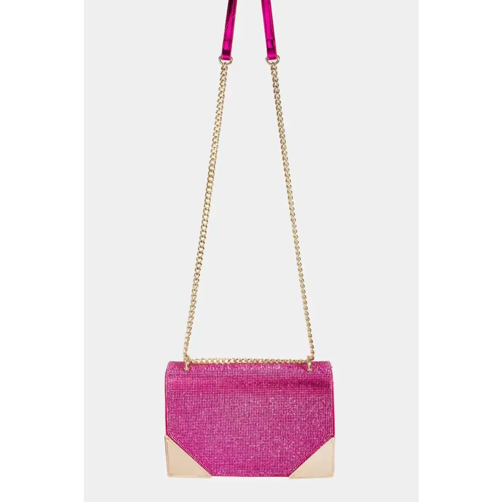 Fame Rhinestone Crossbody Bag Elevates Luxury Fashion for Women