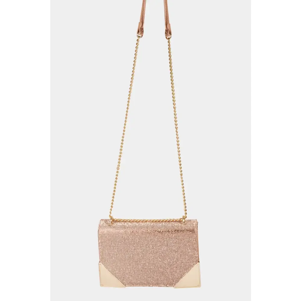 Fame Rhinestone Crossbody Bag Elevates Luxury Fashion for Women