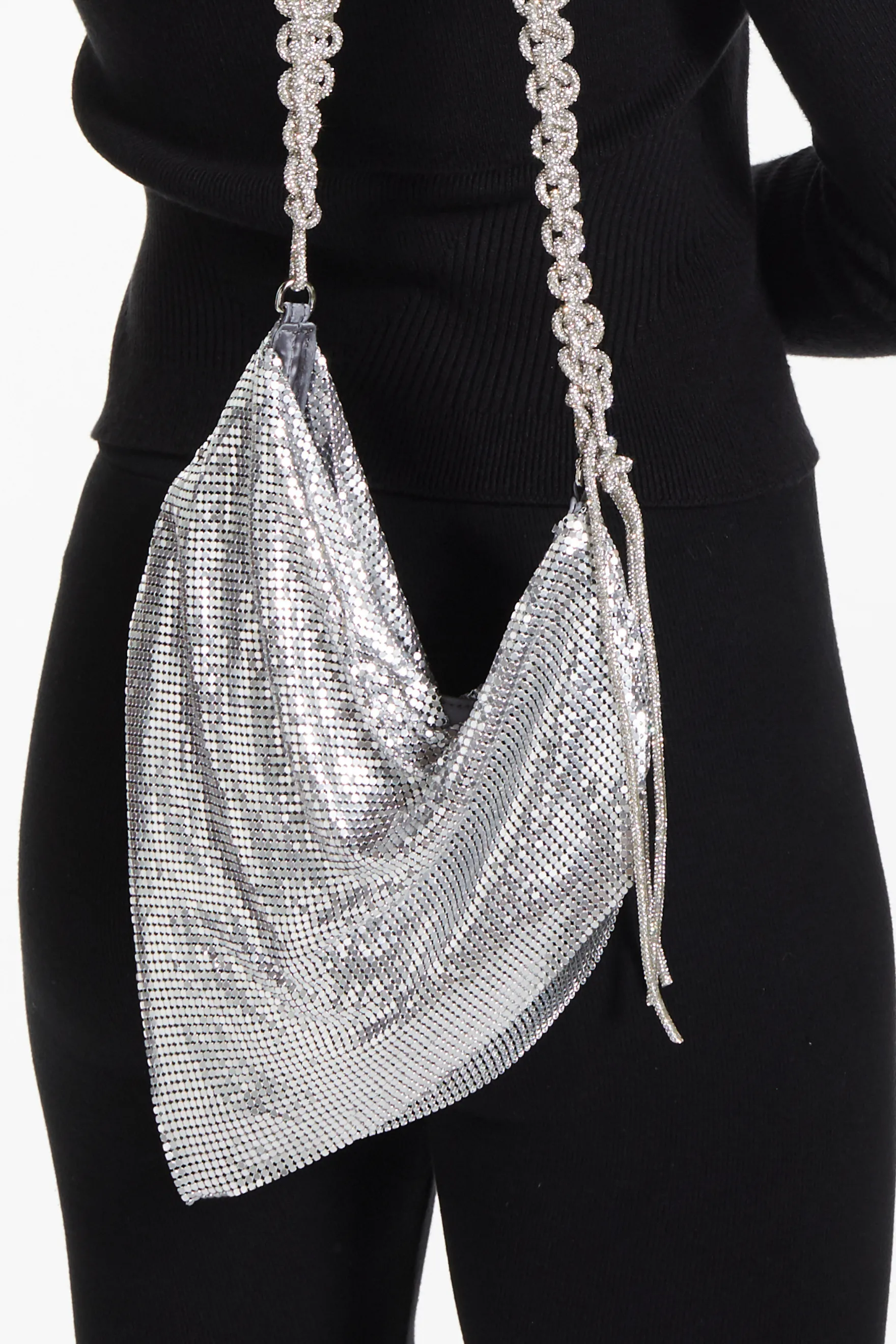 FANG Logo Rhinestone Bag