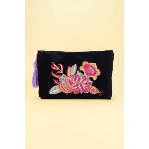 Fantasy Floral Velvet Pouch