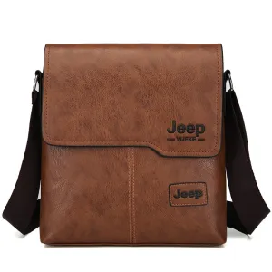 Fashion Casual Men's Handbag Shoulder Bag Vintage Style Soft PU Leather Man Messenger Bag Elegant Stylish Male Shoulder Bag SAC