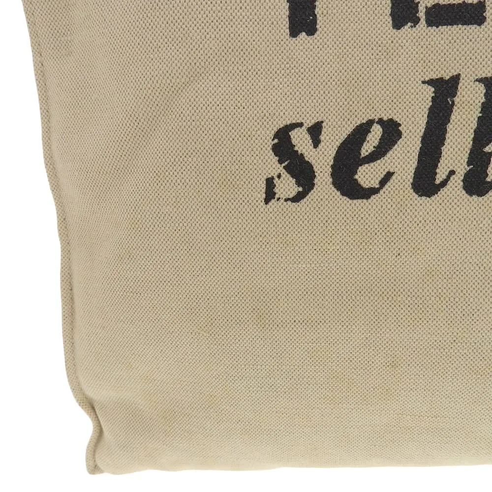 Fendi Canvas 2-Way Tote Shoulder Bag Beige