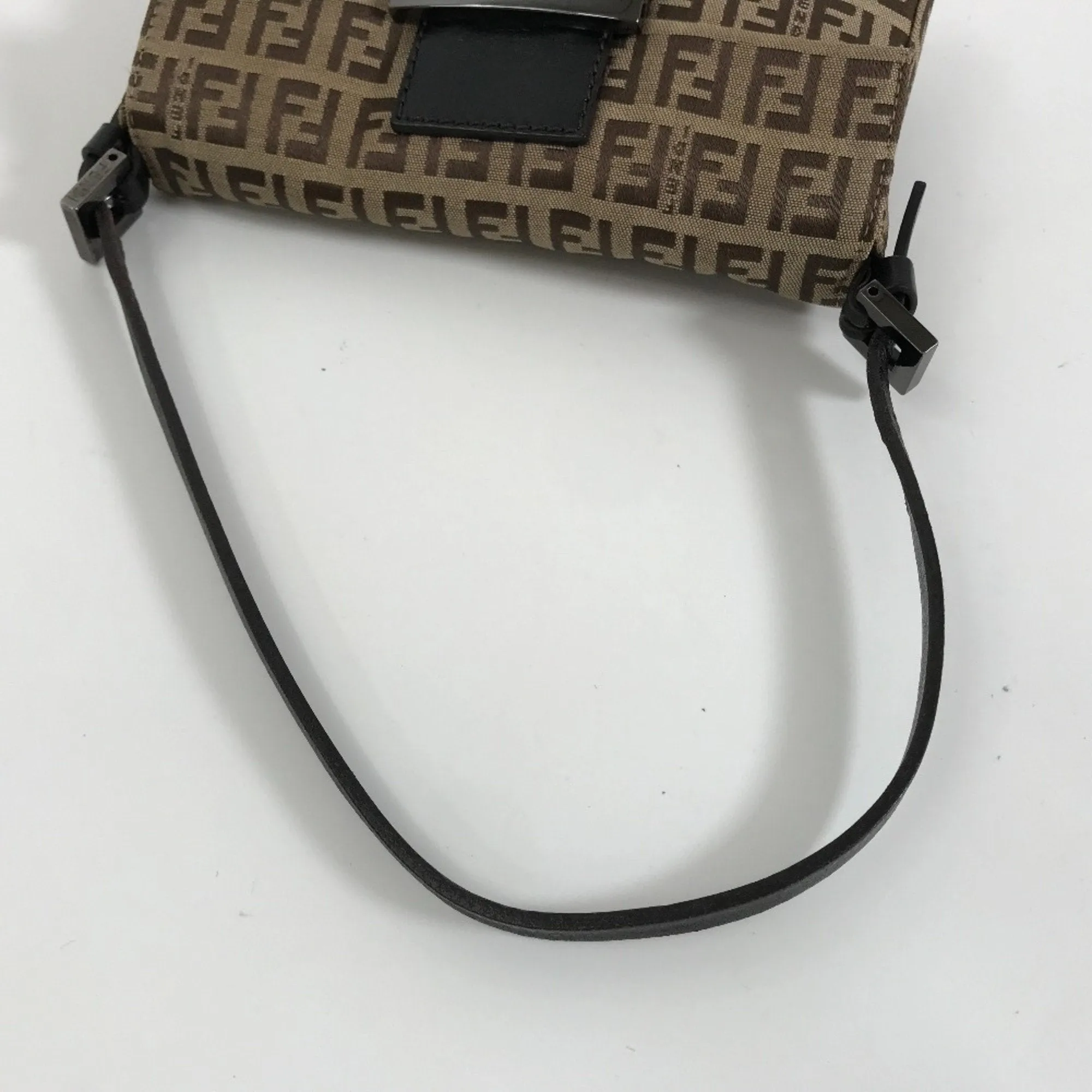 FENDI handbag mamma bucket shoulder 8BK005 campus leather brown ladies