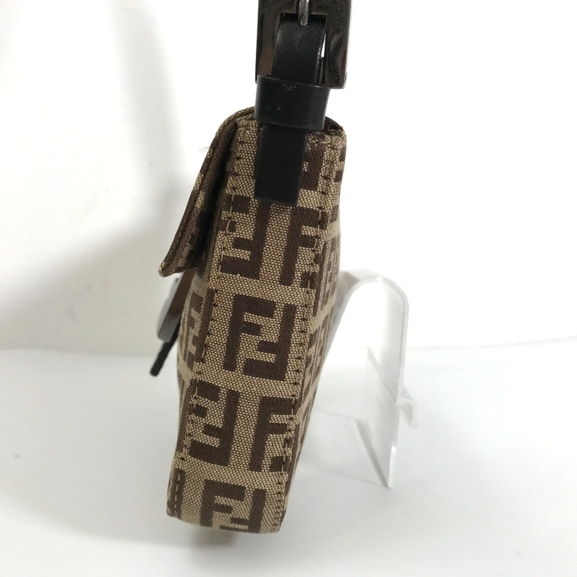 FENDI handbag mamma bucket shoulder 8BK005 campus leather brown ladies