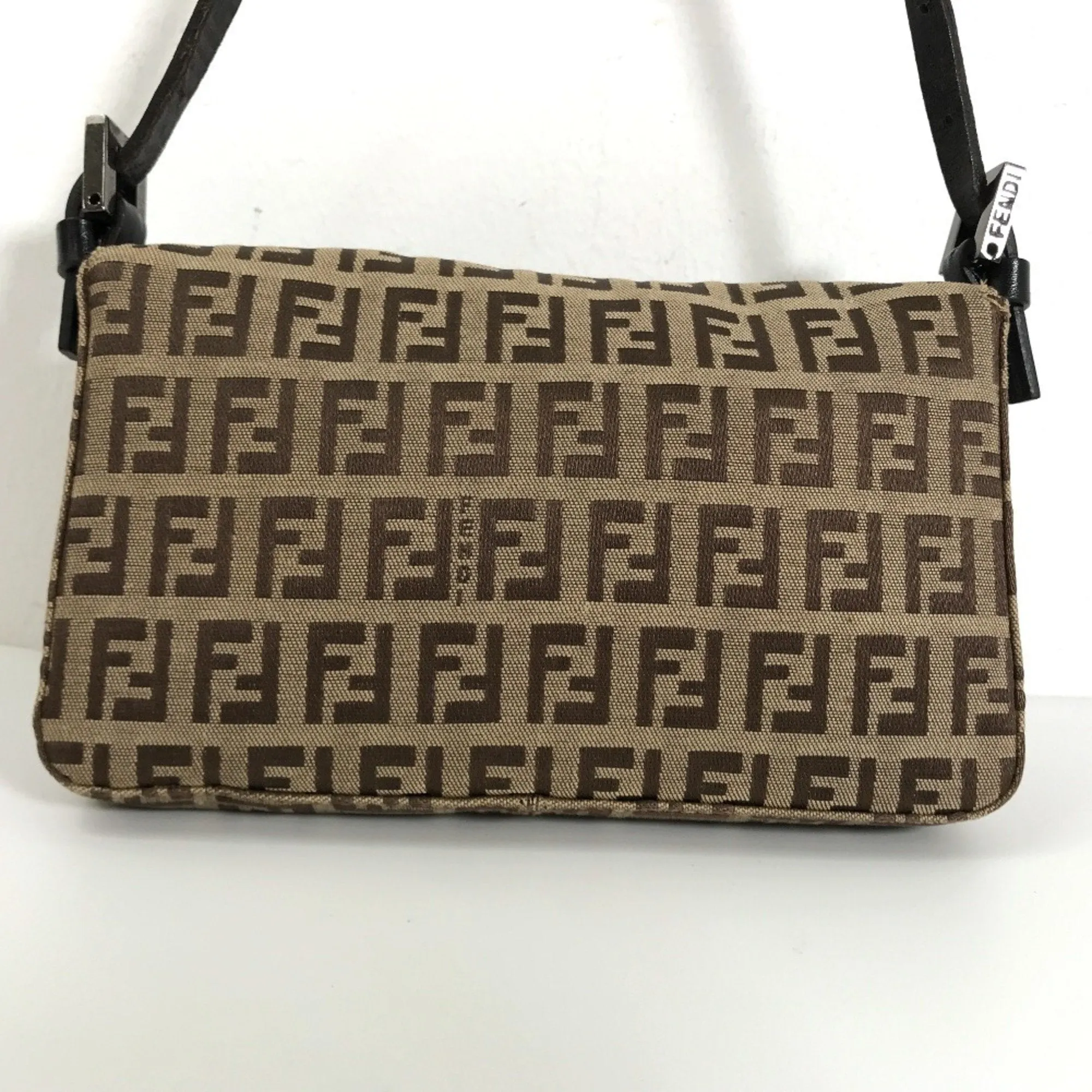 FENDI handbag mamma bucket shoulder 8BK005 campus leather brown ladies