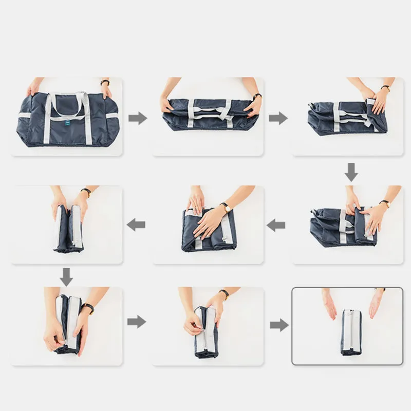 Foldable Lightweight Large Duffel Bag Travel Sports Storage Handbag Shoulder Bag