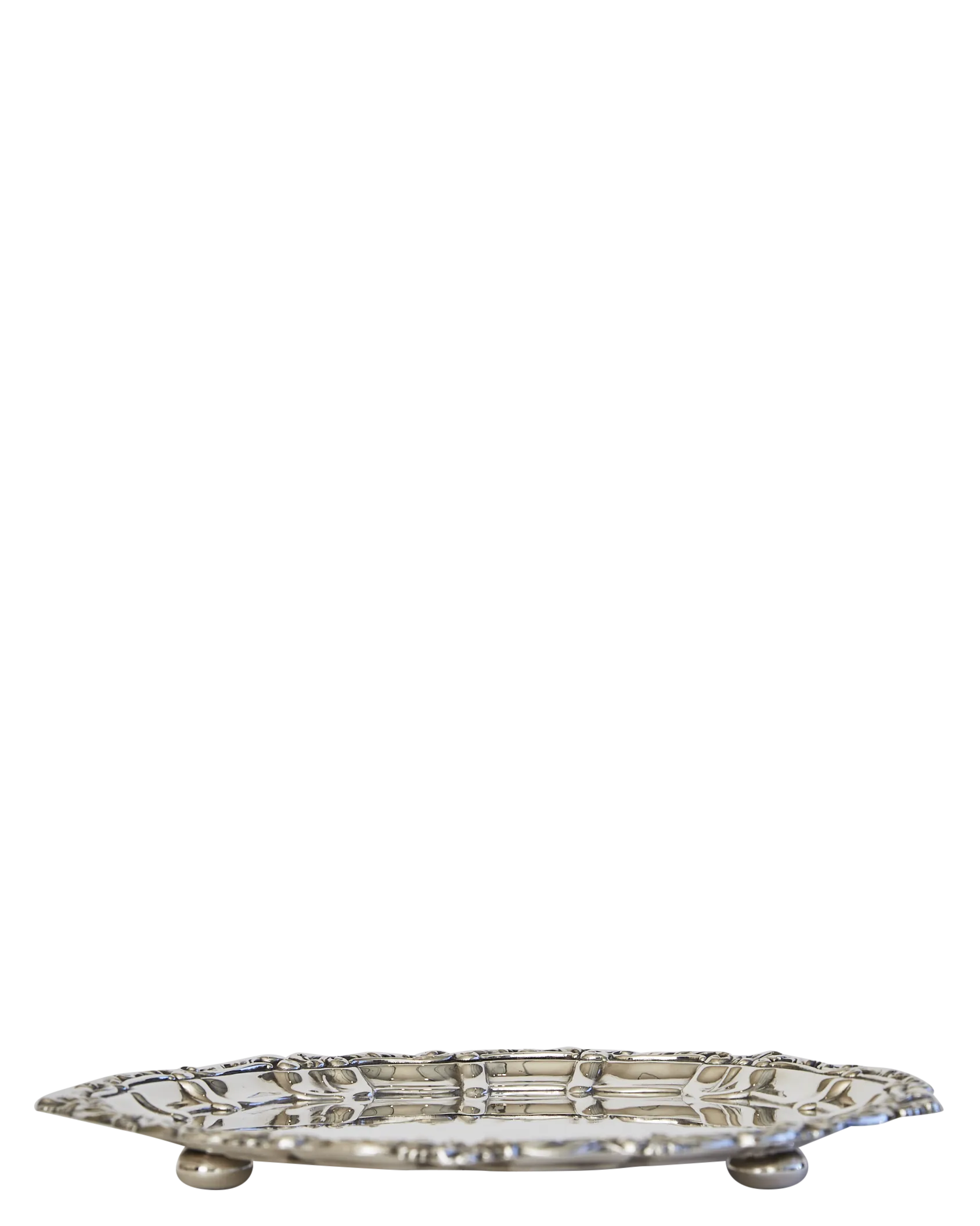 Footed Silver Tray