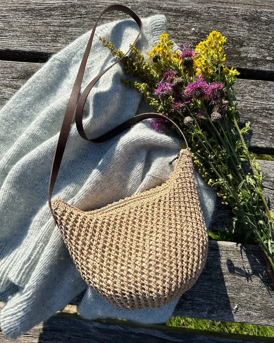 For til taske med rund bund - omkreds 58 cm - Natur - Forhandlere