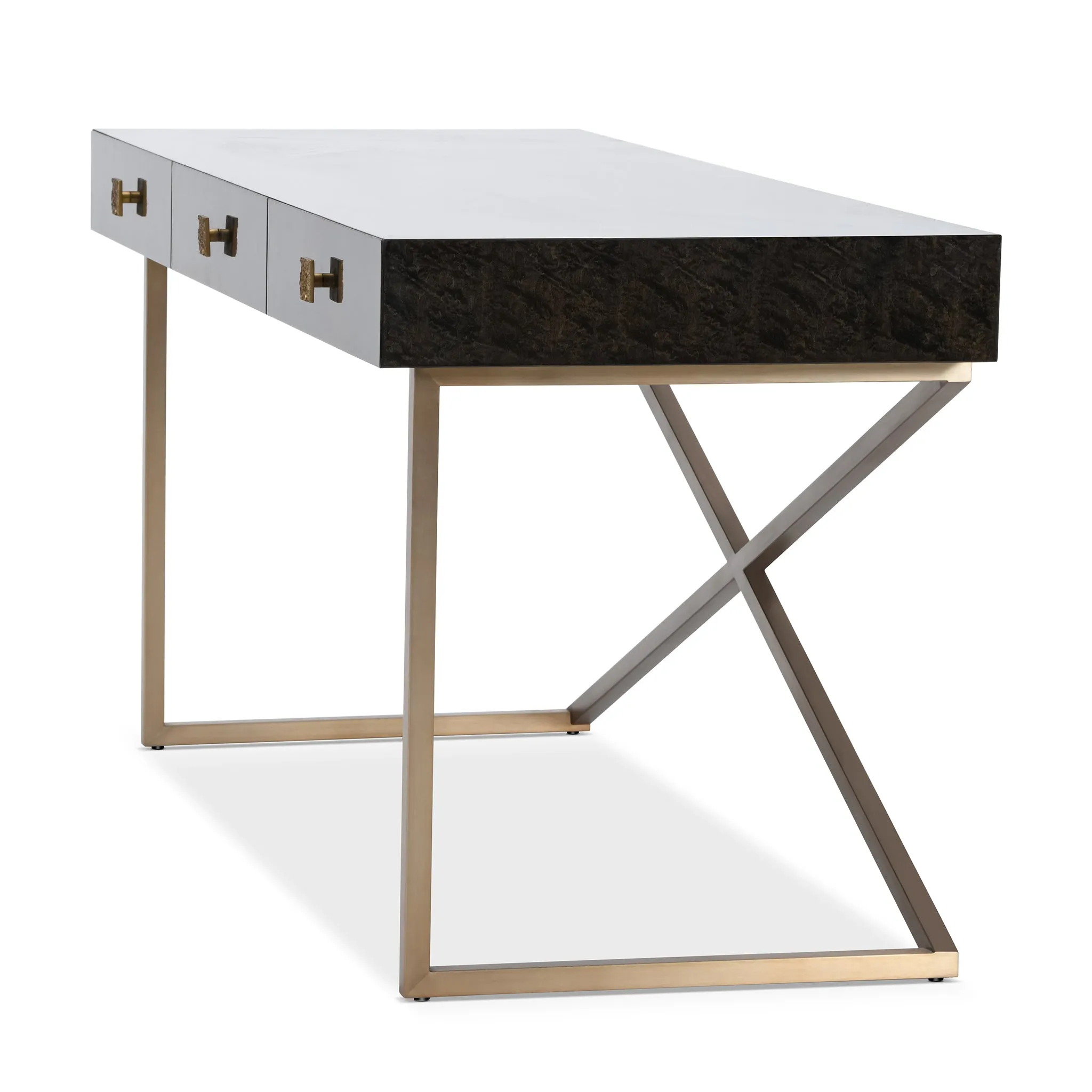 FOSTER DARK MAPLE CONSOLE DESK