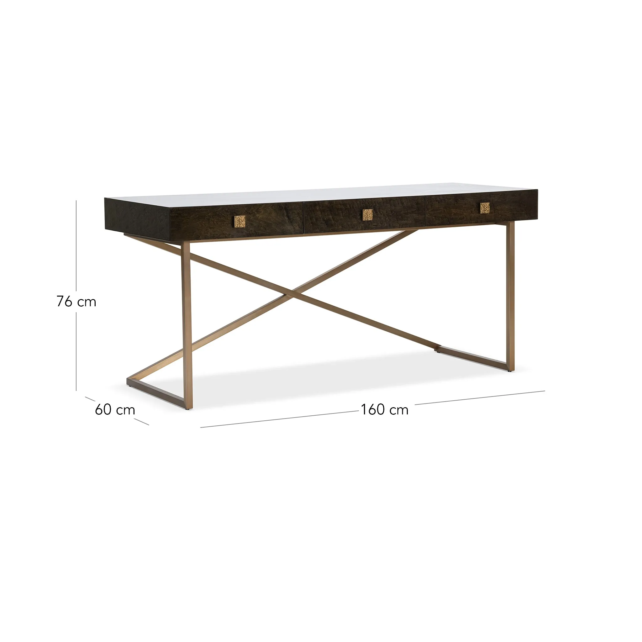 FOSTER DARK MAPLE CONSOLE DESK