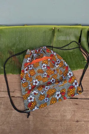 Funky Floral Drawstring Bag