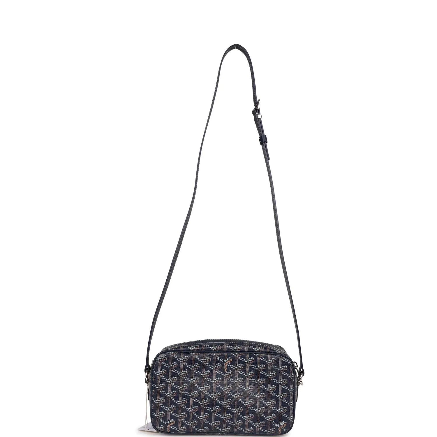 Goyard Goyardine Navy Cap Vert PM Bag Silver Hardware
