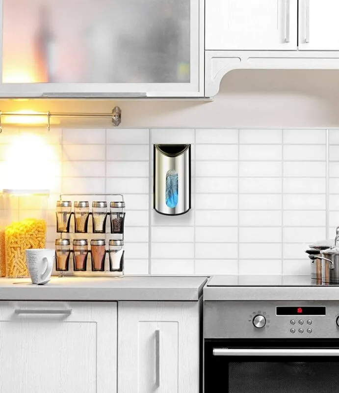 Grocery Plastic Bag Holder And Dispenser For Plastic Bags
