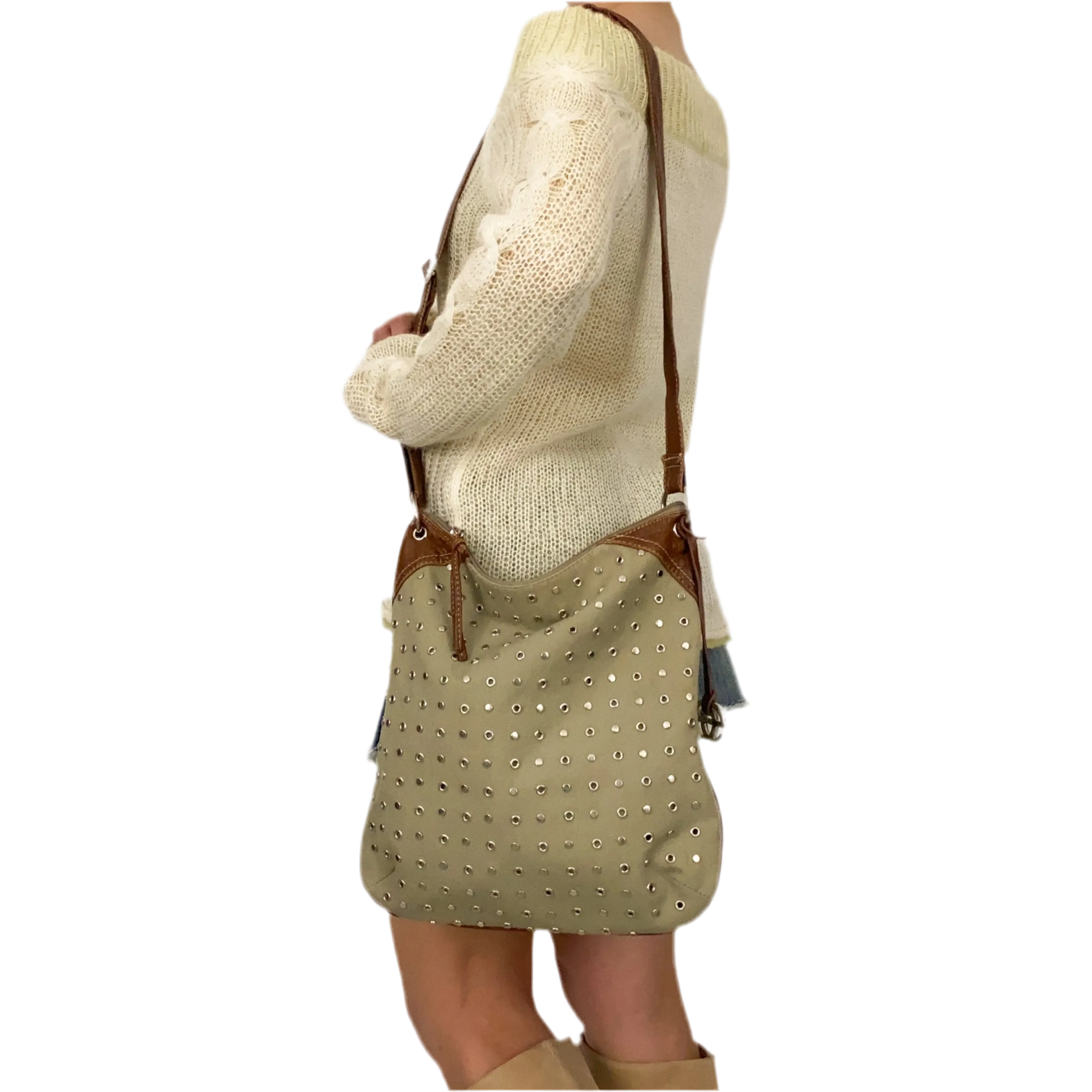 Grommet Studded Bag