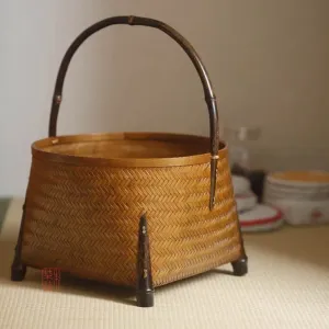 Handcrafted Bamboo Weaving Basket