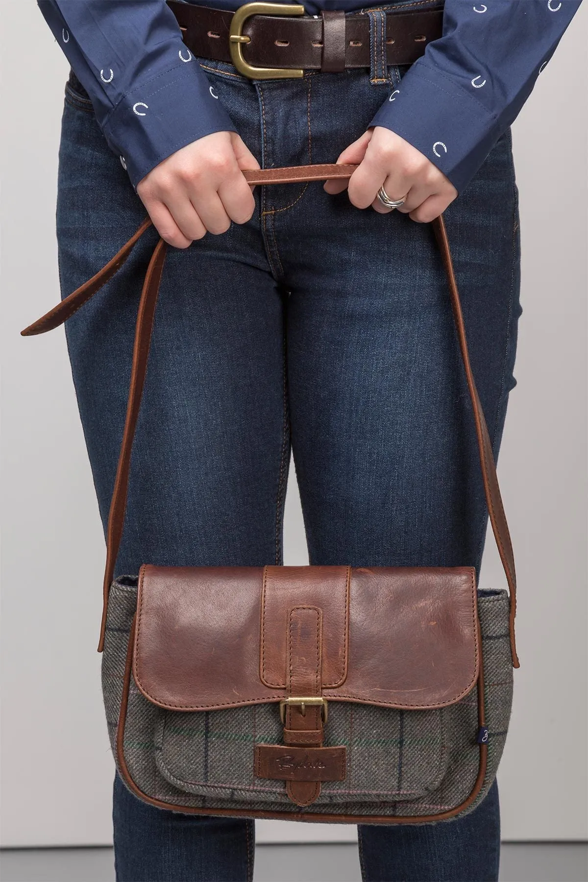 Heather Tweed Shoulder Bag
