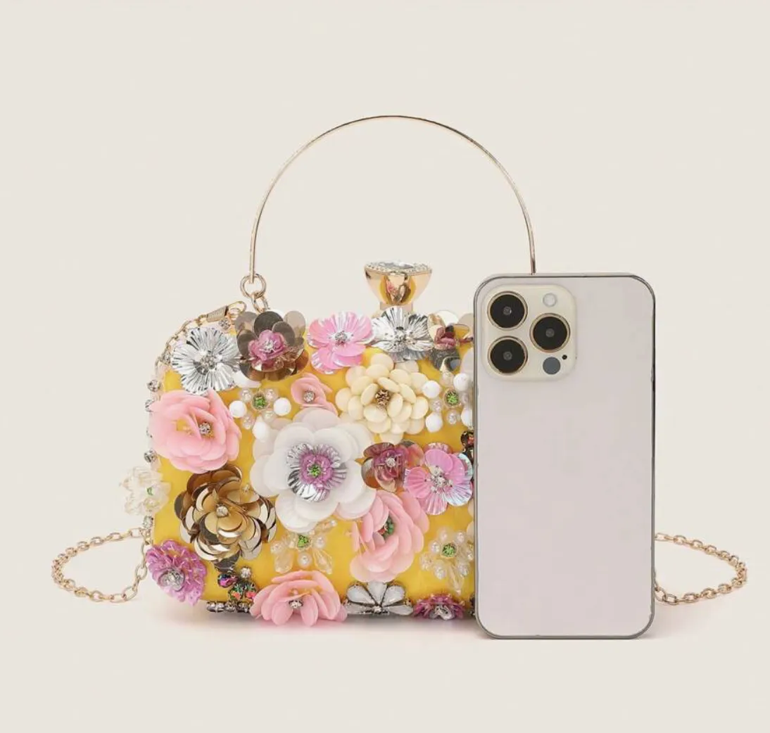 Iris Clutch - Yellow