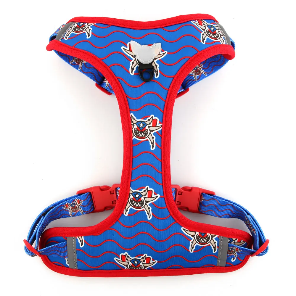 Jibaro Vejigante Mask Dog Harness | Perrandeo Jibaro Pawtriotico Collection