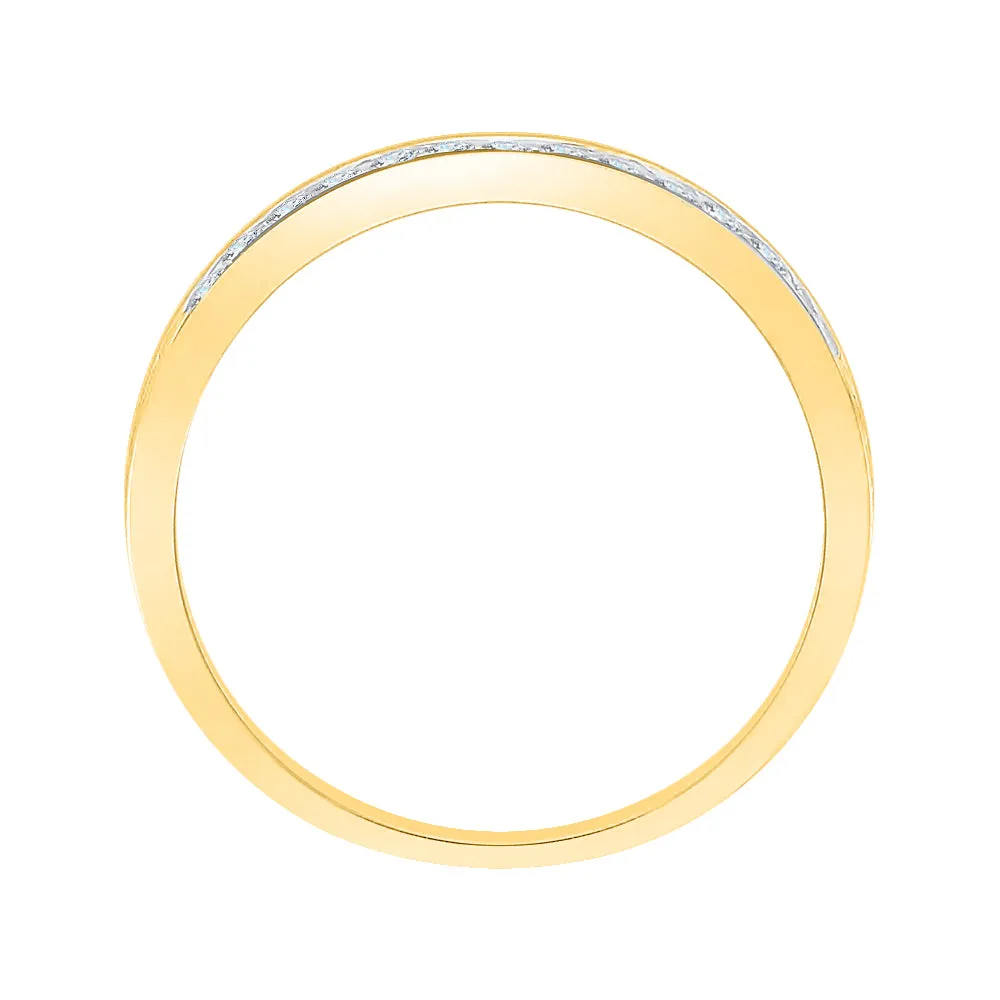 KATARINA Channel Set Diamond Wedding Band (1 cttw)