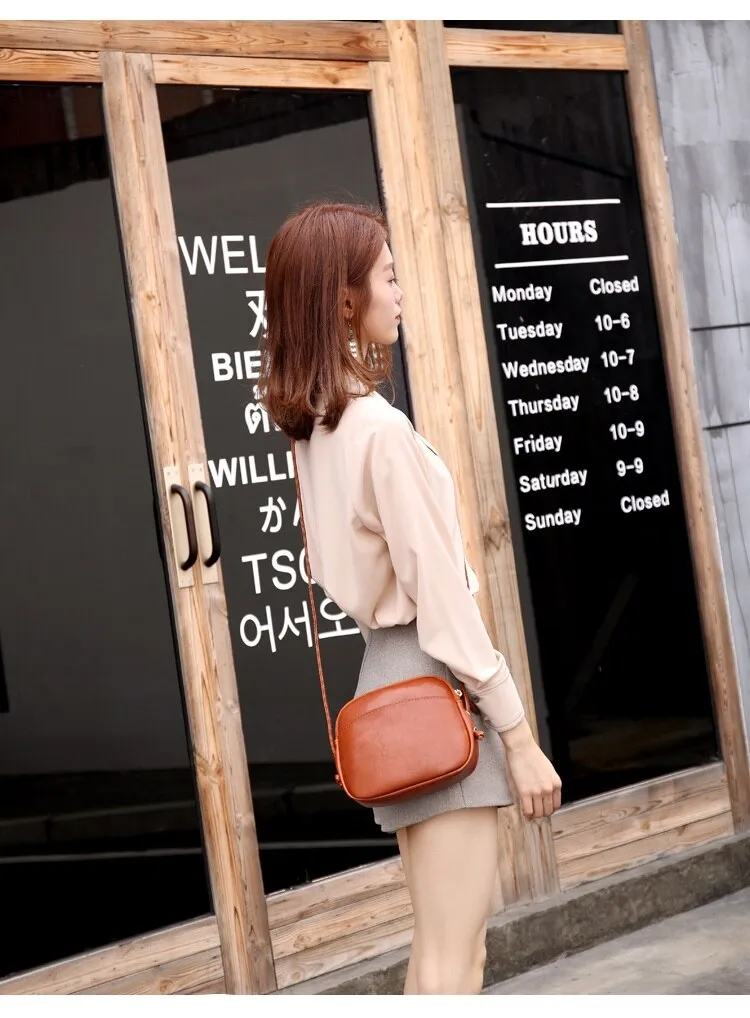 Korean version mini shell women shoulder messenger bag mobile phone bag girls Crossbody Bag PU leather Female Clutches Wallet