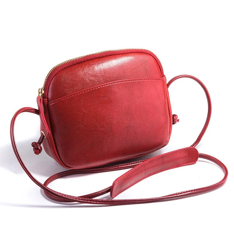 Korean version mini shell women shoulder messenger bag mobile phone bag girls Crossbody Bag PU leather Female Clutches Wallet