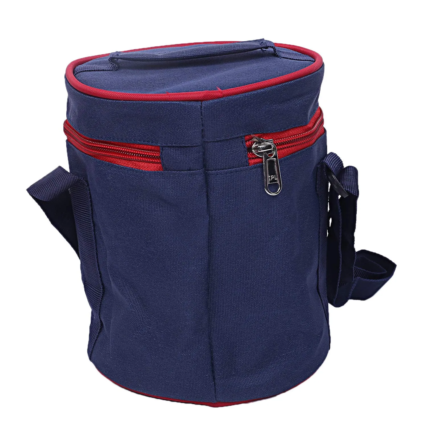 Kuber Industries 2 Piece Canvas Lunch Bag, Blue (Suitable for 3 Compartment)-CTKTC25998