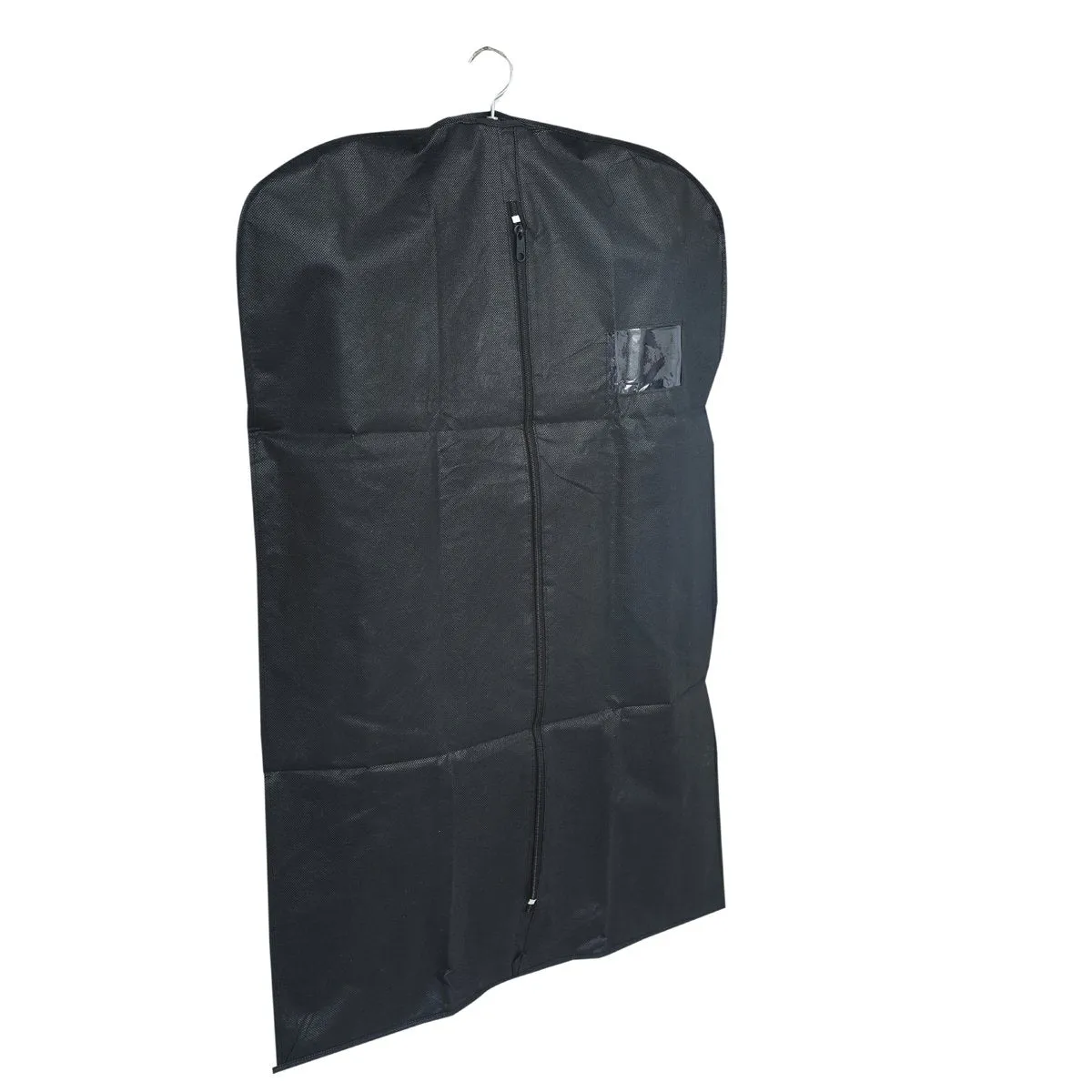 Kuber Industries 3 Piece Non Woven Blazer Cover Hanging, Black (KU8975)