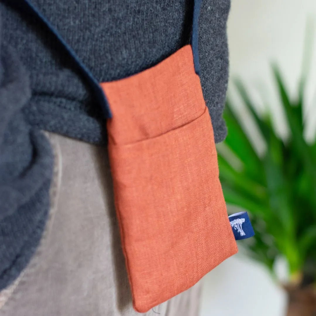 Linen Phone Pouch Bag