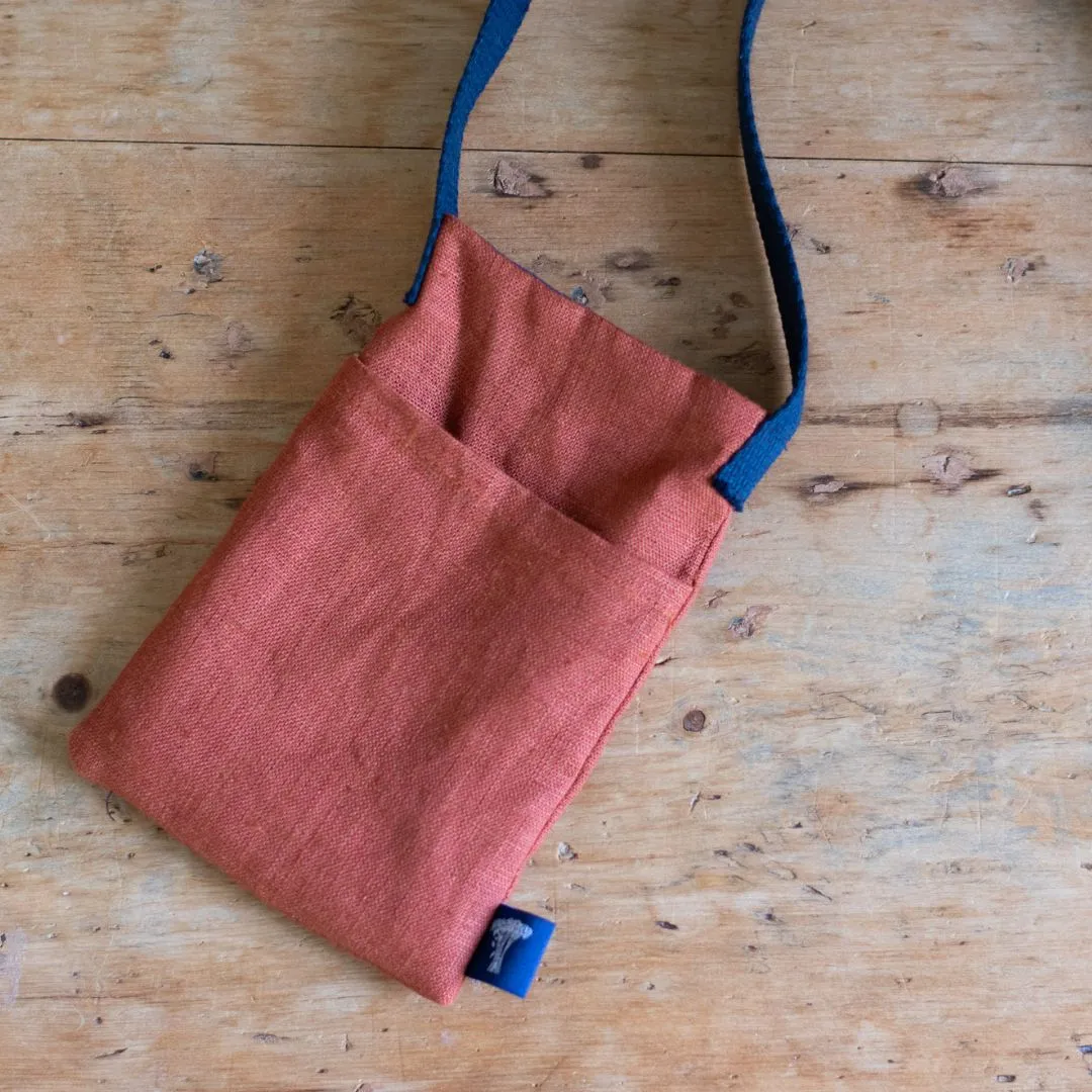 Linen Phone Pouch Bag