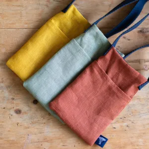 Linen Phone Pouch Bag