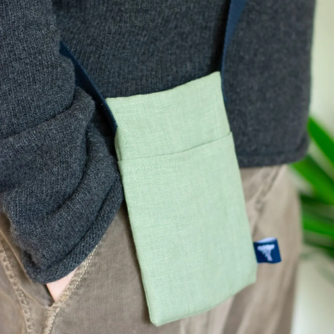 Linen Phone Pouch Bag