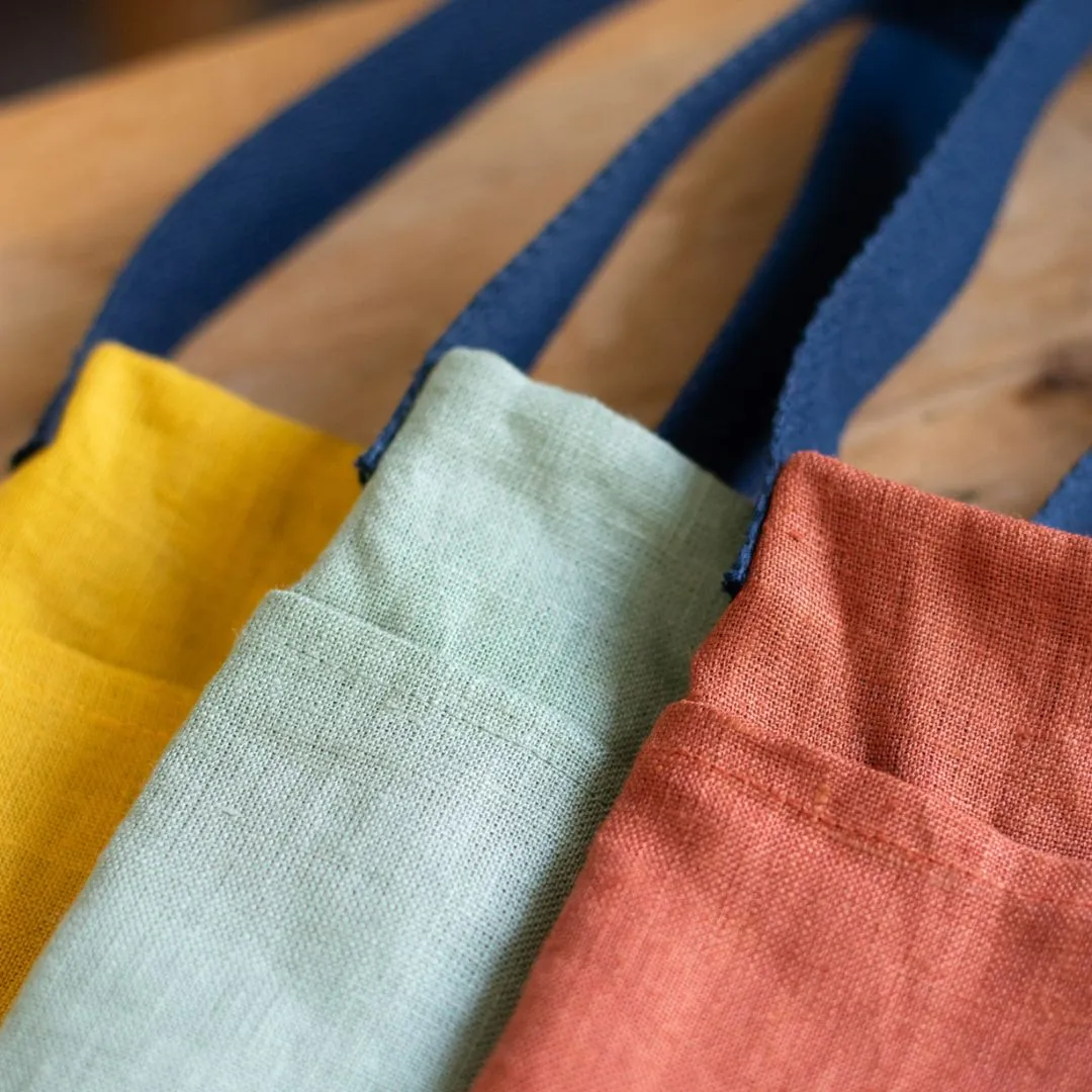 Linen Phone Pouch Bag