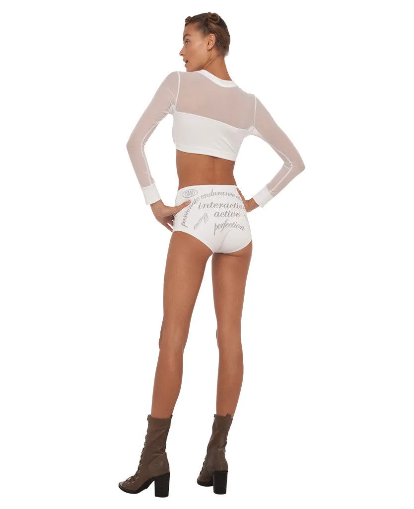 LONG SLEEVE MIDRIFF TOP