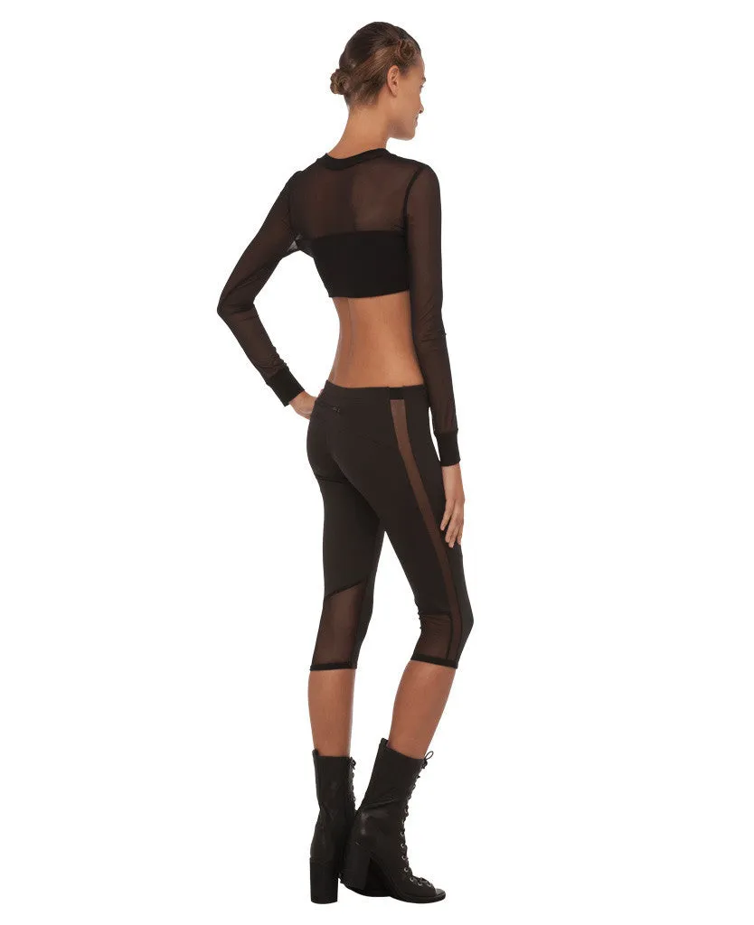 LONG SLEEVE MIDRIFF TOP