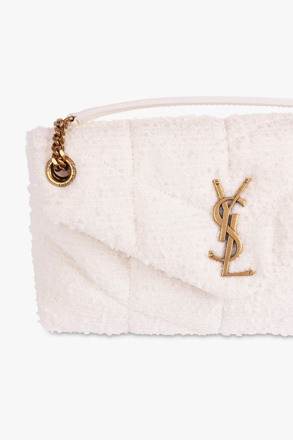 LOULOU SMALL BOUCLE PUFFER BAG | CREAM