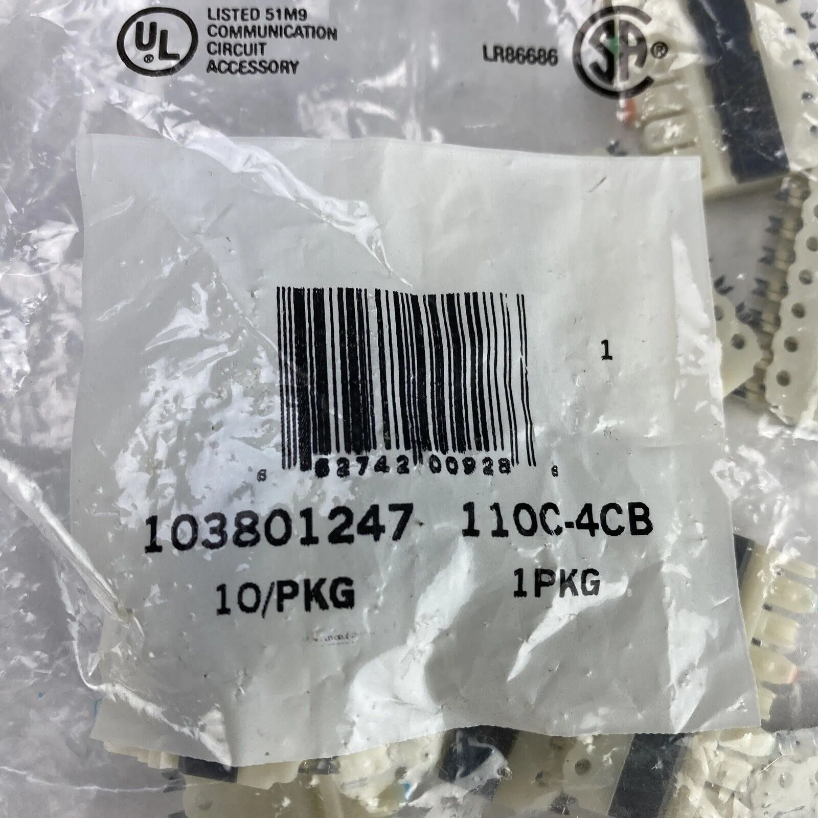 Lucent 103801247 Connecting Block 110C-4CB Pack( 10 )
