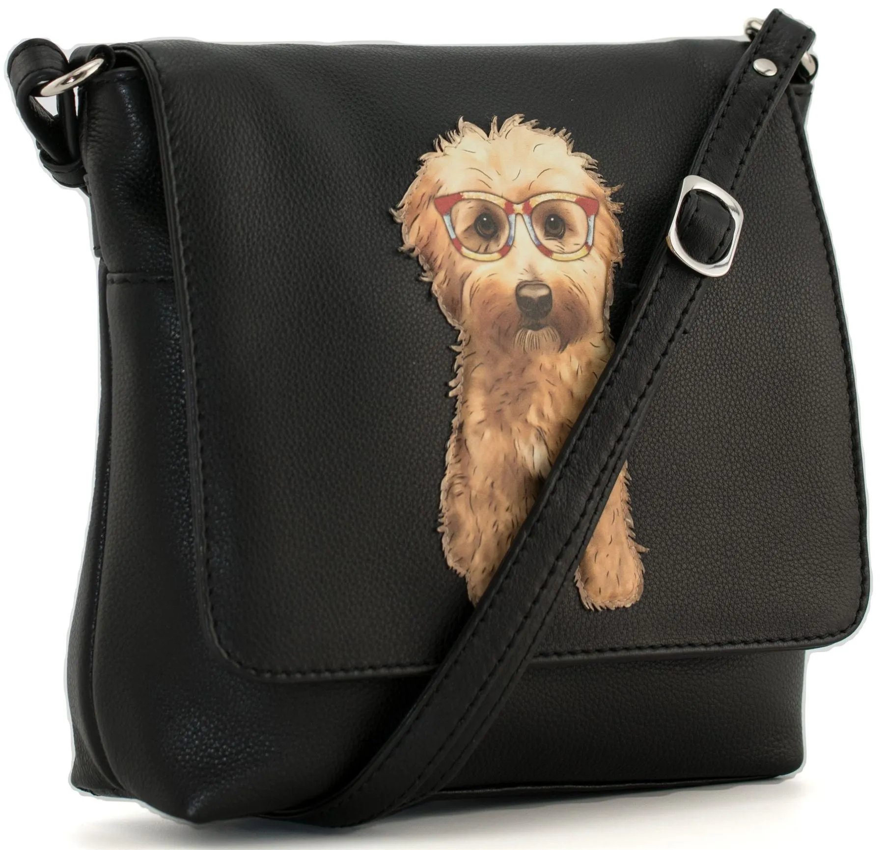 Mala Leather Coco's Glasses Collection Leather Cross Body Bag 7371_12