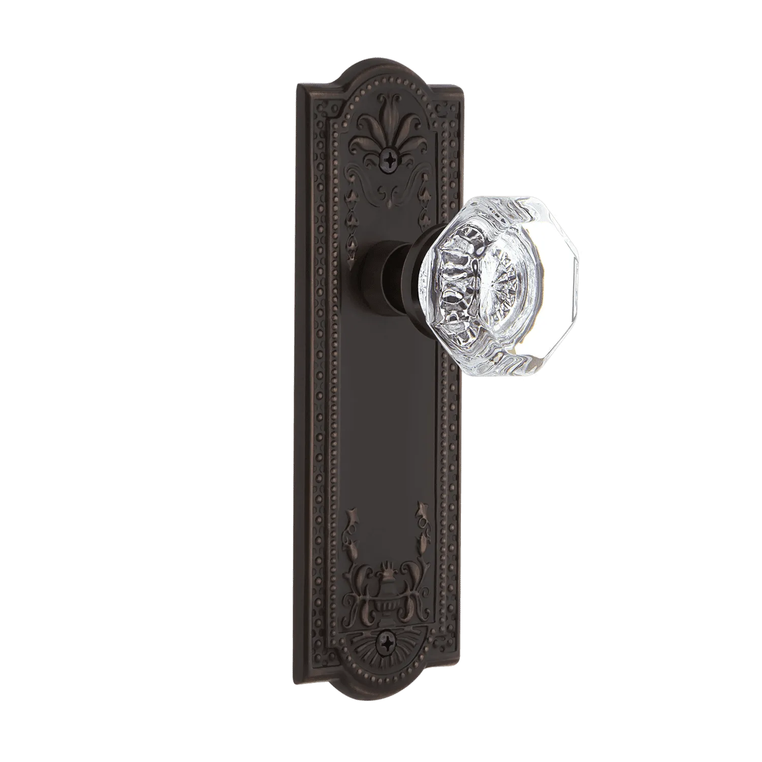 Meadows Long Plate with Waldorf Knob in Timeless Bronze