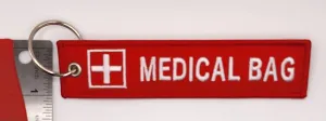 Medical Bag Red Keychain