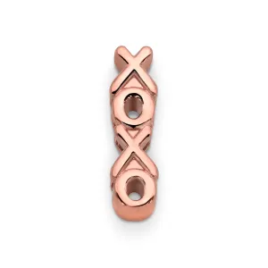 Mesh charm xoxo rosé gold