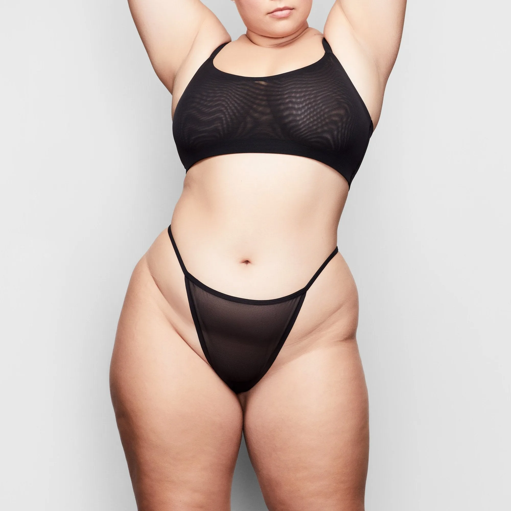 MESH STRING THONG | ONYX