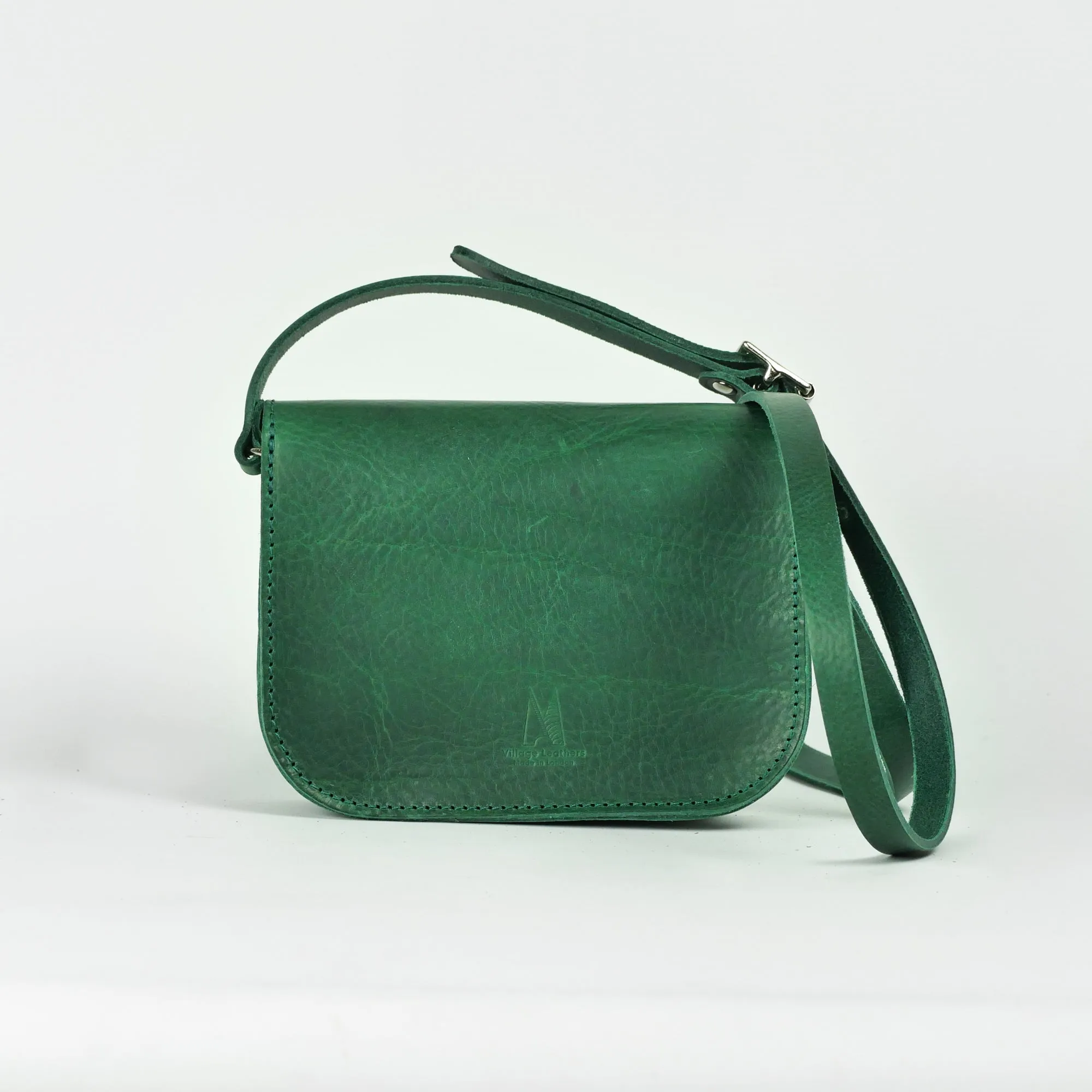 Missouri Green Leather Shoulder Bag