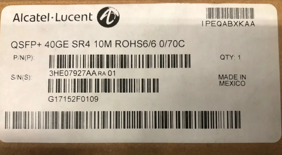 Molex Alcatel-Lucent 10M QSFP  40GE Optical Cable 3HE07927AA